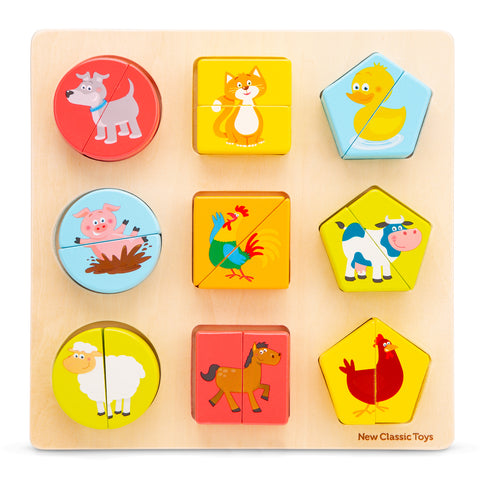 Shape Block Puzzle- Animal