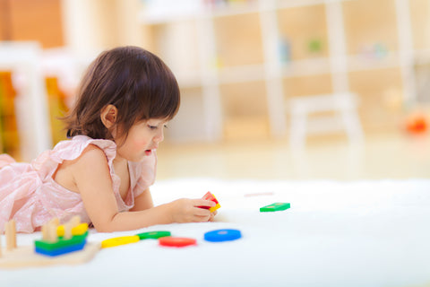 Wooden Geometric Sorting Board