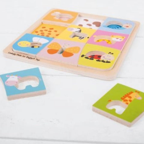 Animal Patterns Puzzle - Kiddo Joy