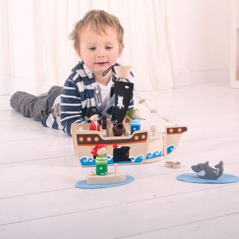 Mini Pirate Ship Playset