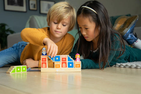 Kiddo Joy Camelot by PlanToys, an eco-friendly toy designed to encourage imaginative play, storytelling, and social skills with a castle set for royal adventures.
