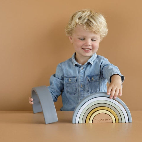 Wooden Toy Rainbow - Blue